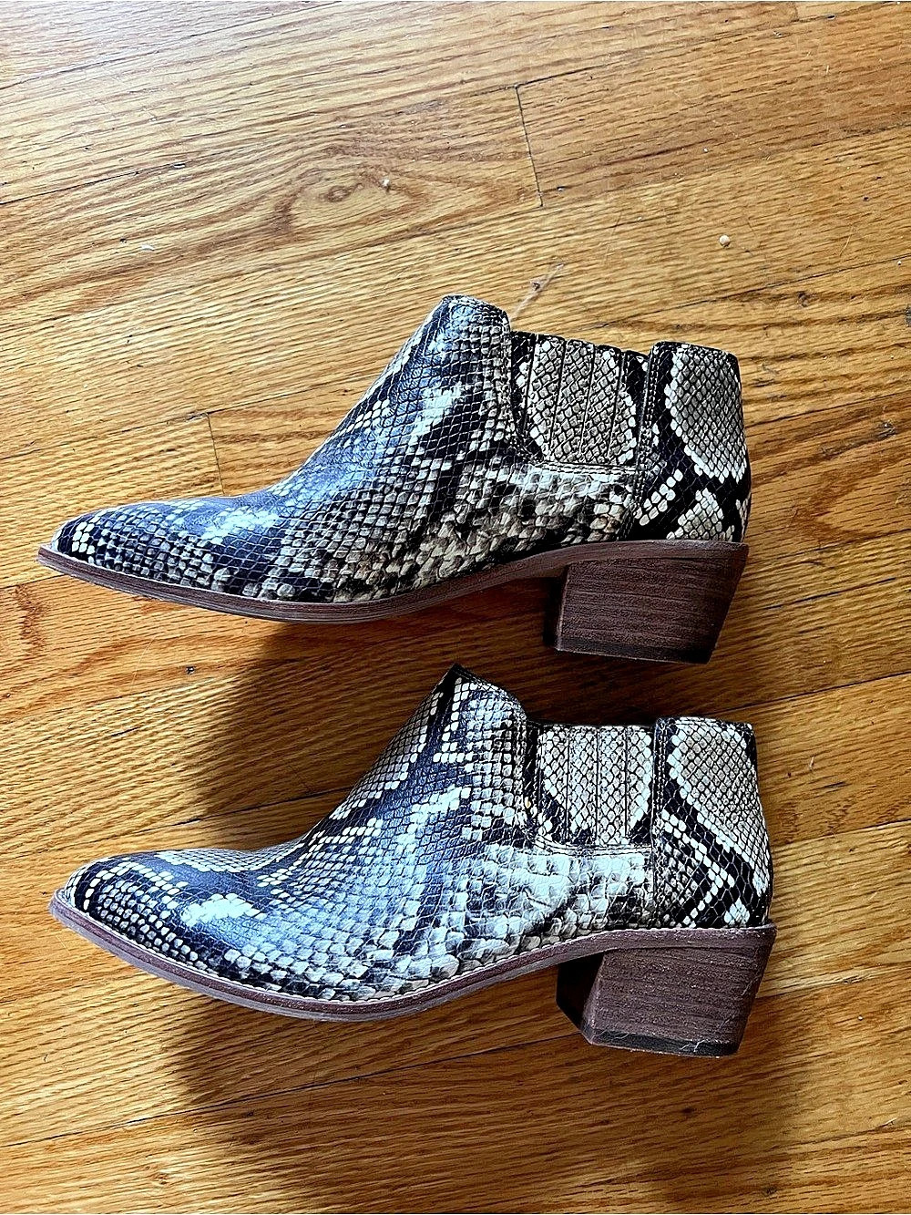 Madewell The Rosie Ankle Boot in Snake Embossed Leather Snake Embossed Leather